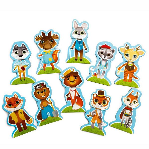 Развивающая игра Мастер Игрушек Половинки Жители леса