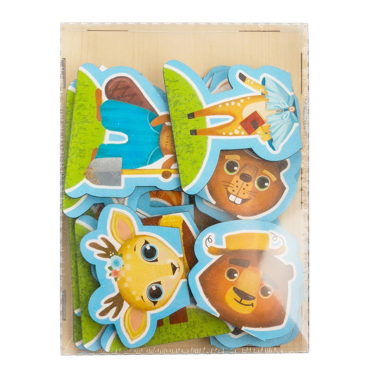 Развивающая игра Мастер Игрушек Половинки Жители леса