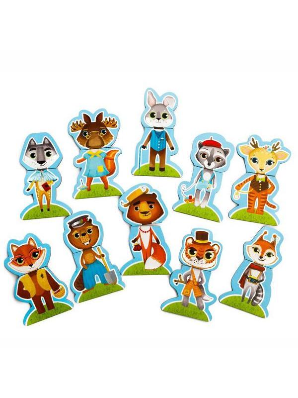 Развивающая игра Мастер Игрушек Половинки Жители леса