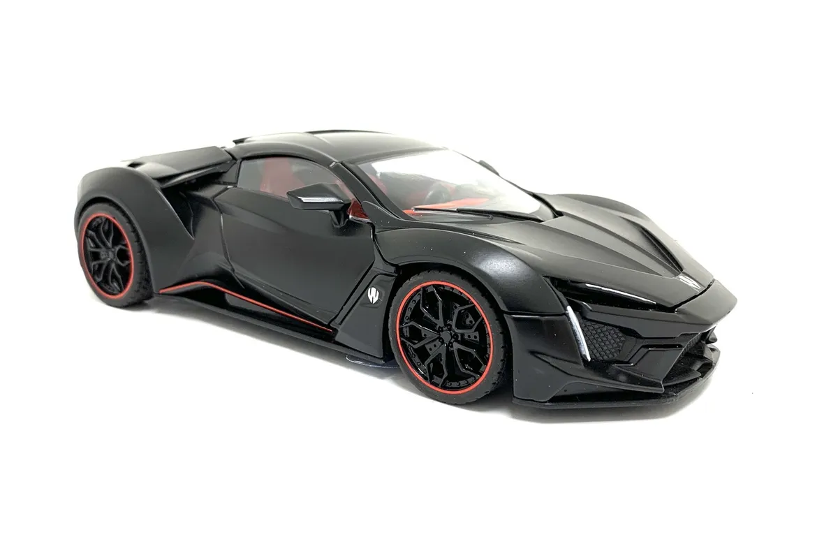 Металлическая машинка 1:24 «Lykan Hypersport» 53522-19, инерционная, свет и звук / Черный