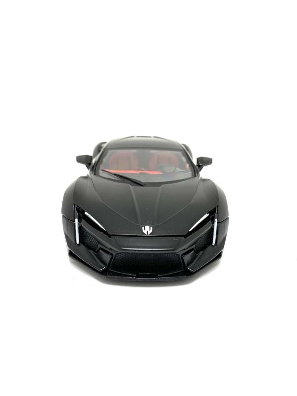 Металлическая машинка 1:24 «Lykan Hypersport» 53522-19, инерционная, свет и звук / Черный