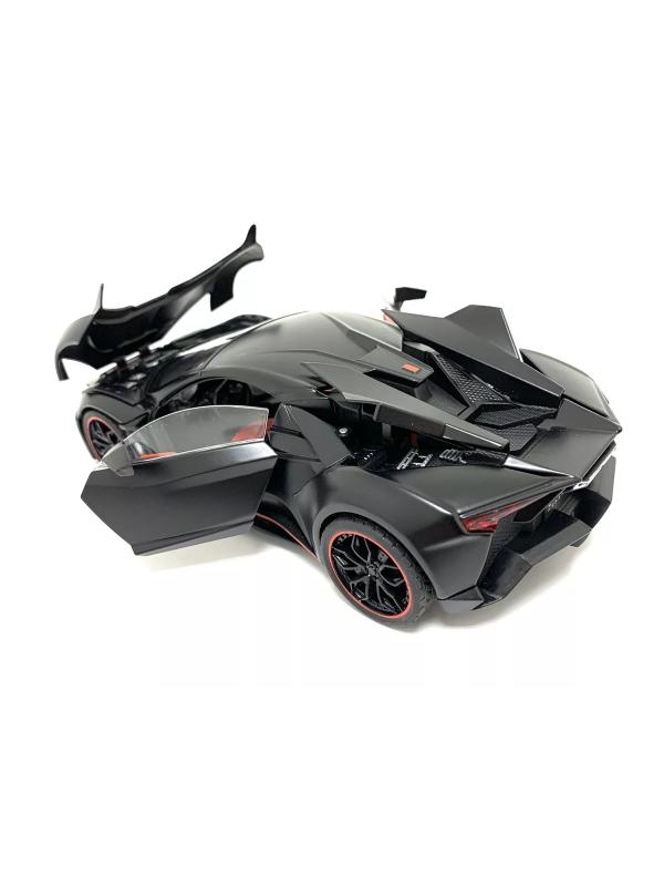 Металлическая машинка 1:24 «Lykan Hypersport» 53522-19, инерционная, свет и звук / Черный