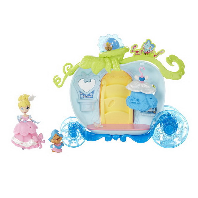 Игровой набор Hasbro Disney Princess с маленькими куклами и аксессуарами, 3 вида Золушка, Белль, Белоснежка