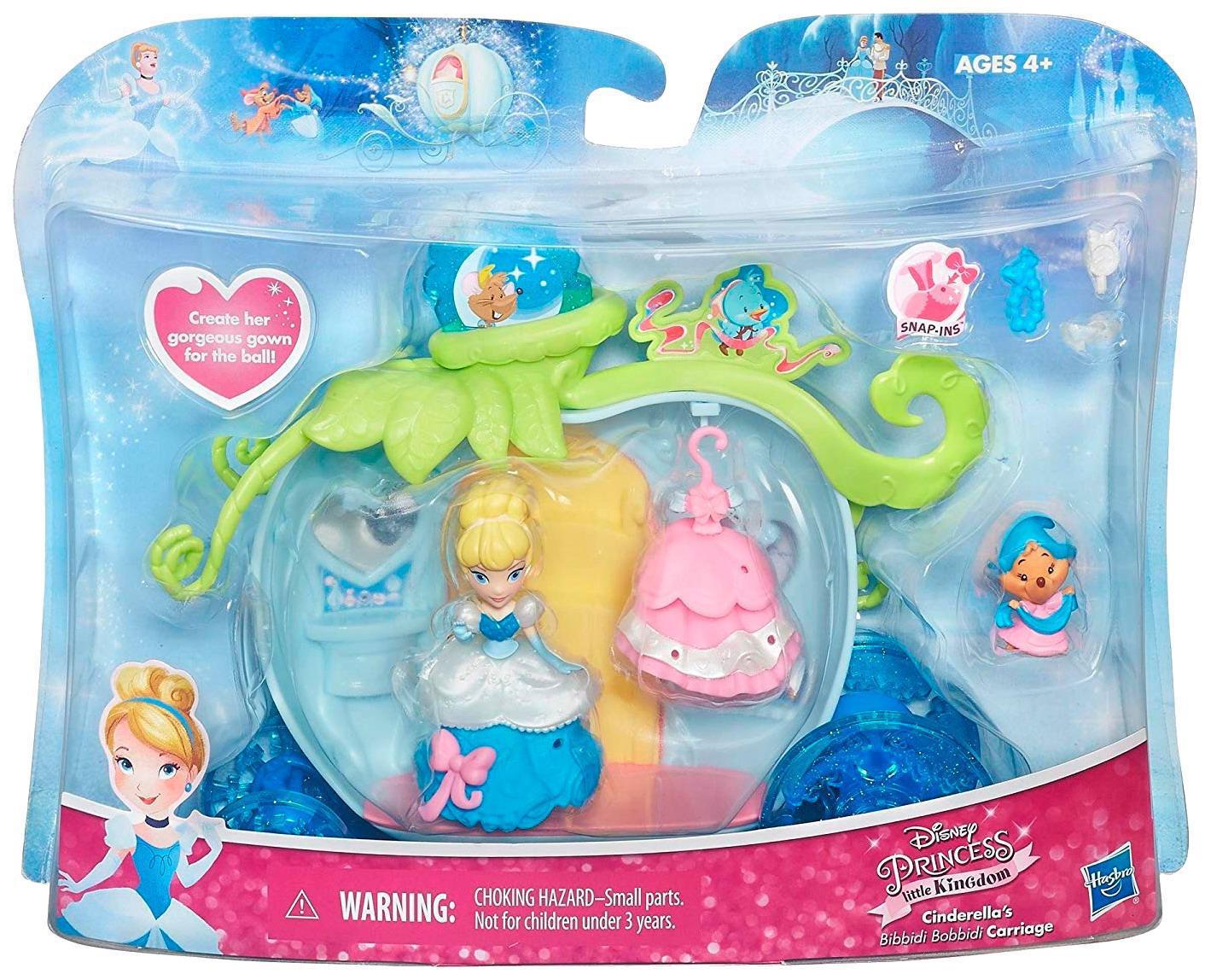 Игровой набор Hasbro Disney Princess с маленькими куклами и аксессуарами, 3 вида Золушка, Белль, Белоснежка