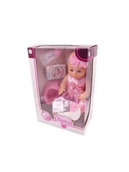 Кукла Baby boutique Пупс 40см, пьет и писает, в ассортименте 2 вида, в наборе с аксессуарами