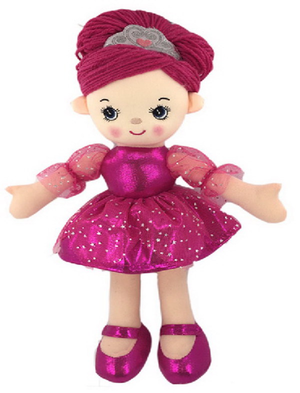 Кукла Мягкое сердце, мягконабивная, балерина, 30 см, цвет розовый M6003 / ABtoys