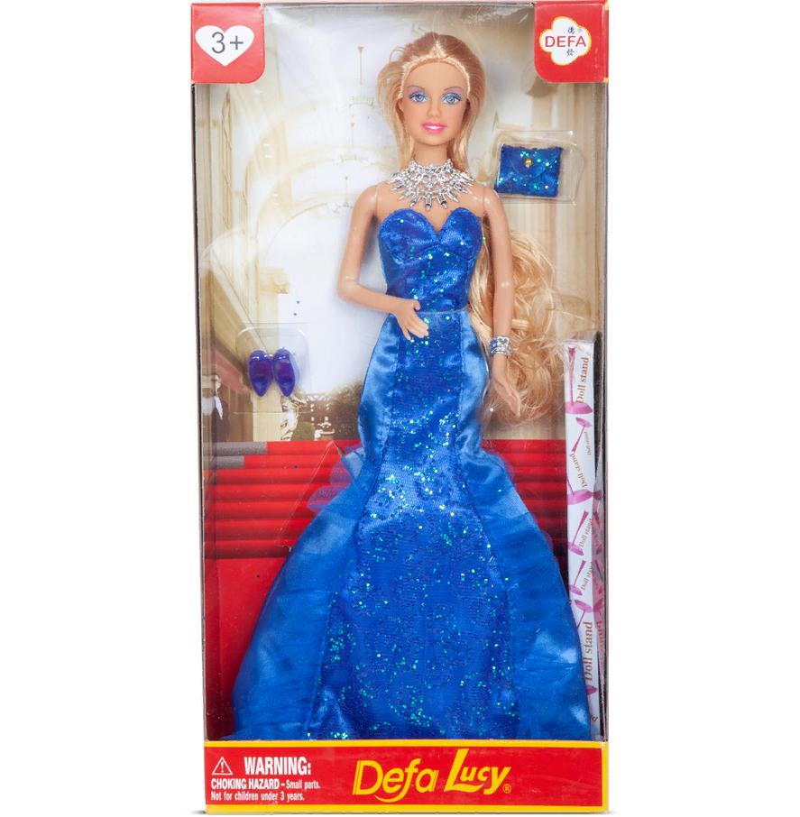 Кукла Вечернее платье 29 см, 3 вида в коллекции с аксессуарами 8270d / Defa Lucy