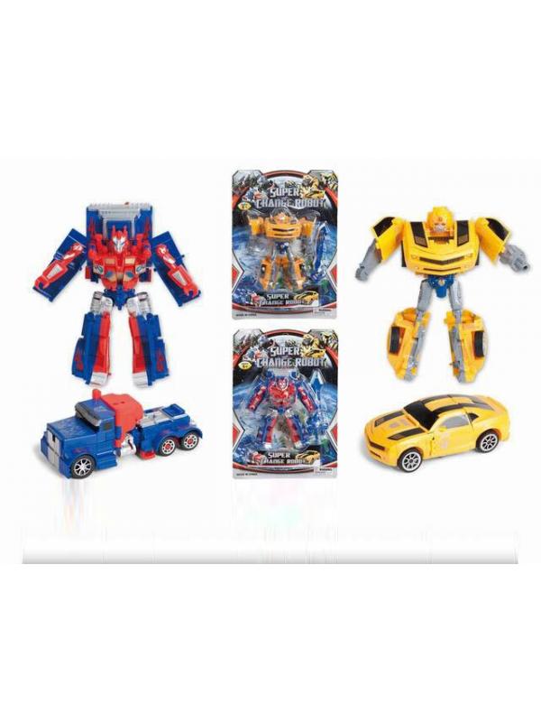 Робот Автобот Оптимус Прайм и Бамблби 2 вида на картоне 30х21х7см