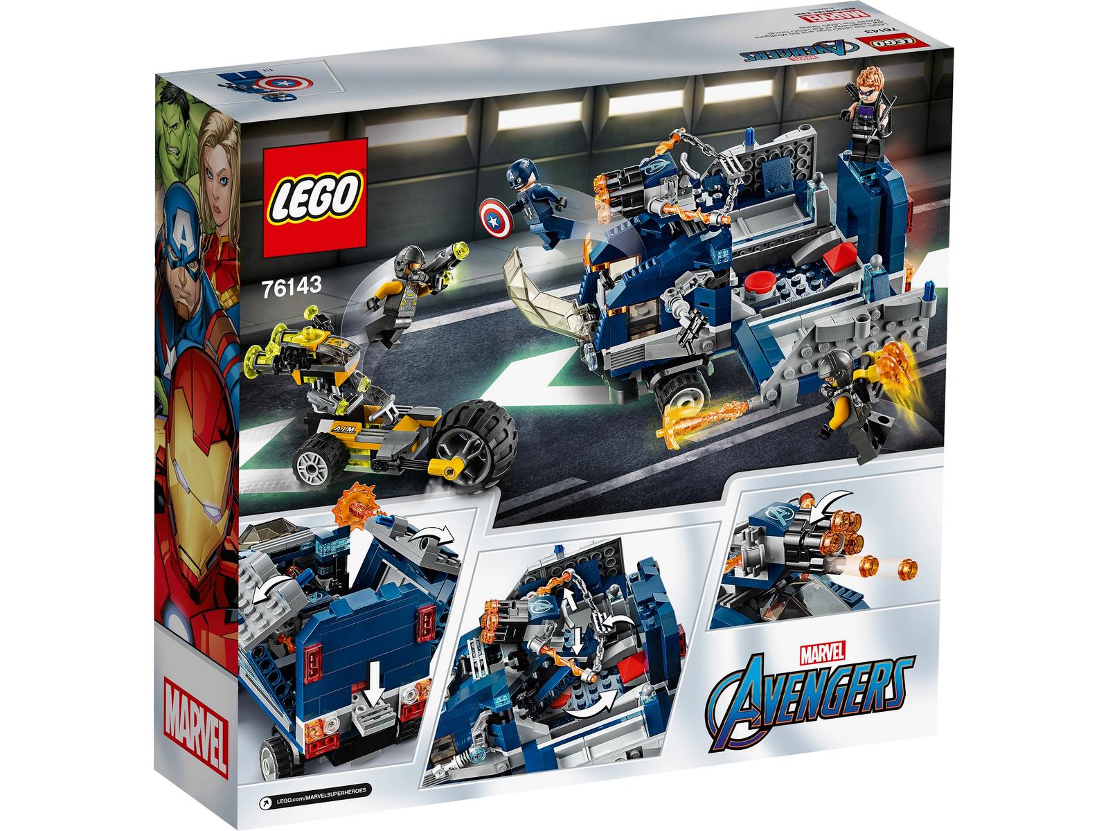 Конструктор LEGO Super Heroes «Мстители: Нападение на грузовик» 76143 / 477 деталей