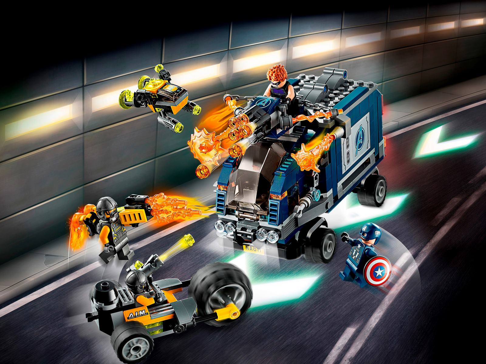 Конструктор LEGO Super Heroes «Мстители: Нападение на грузовик» 76143 / 477 деталей