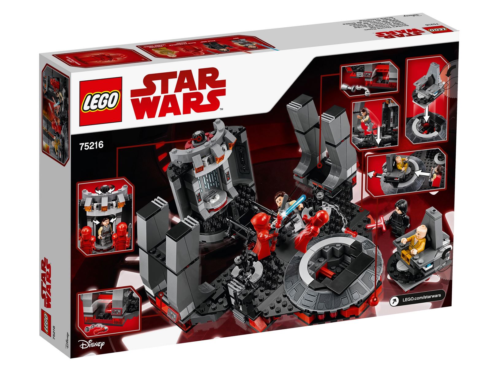 Конструктор LEGO Star Wars «Тронный зал Сноука» 75216 / 492 детали