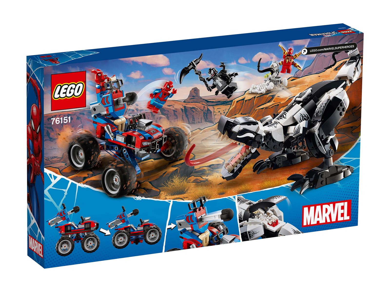 Конструктор LEGO Super Heroes «Человек-Паук: Засада на веномозавра» 76151 / 640 деталей