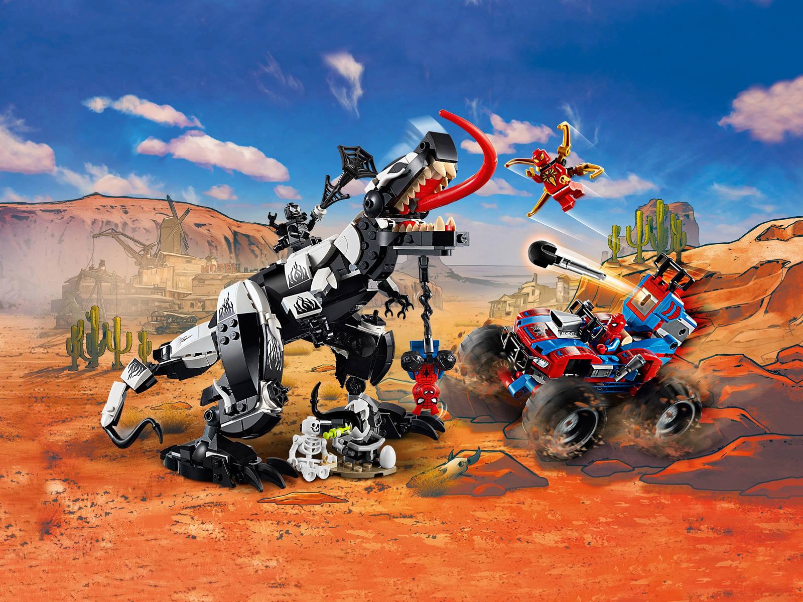 Конструктор LEGO Super Heroes «Человек-Паук: Засада на веномозавра» 76151 / 640 деталей