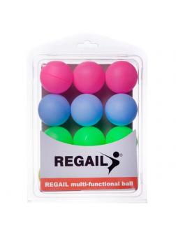 Шарики для настольного тенниса Junfa цветные, 12 шт в наборе.