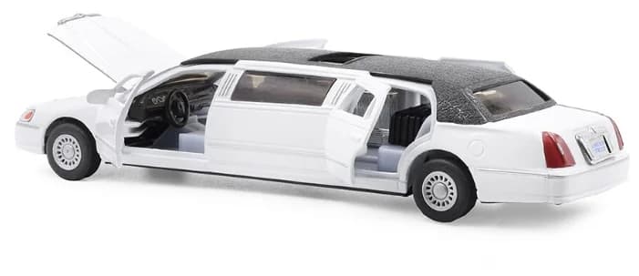 Металлическая машинка Kinsmart 1:38 «1999 Lincoln Town Car Stretch Limousine» KT7001DH / Микс