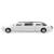 Металлическая машинка Kinsmart 1:38 «1999 Lincoln Town Car Stretch Limousine» KT7001DH / Микс
