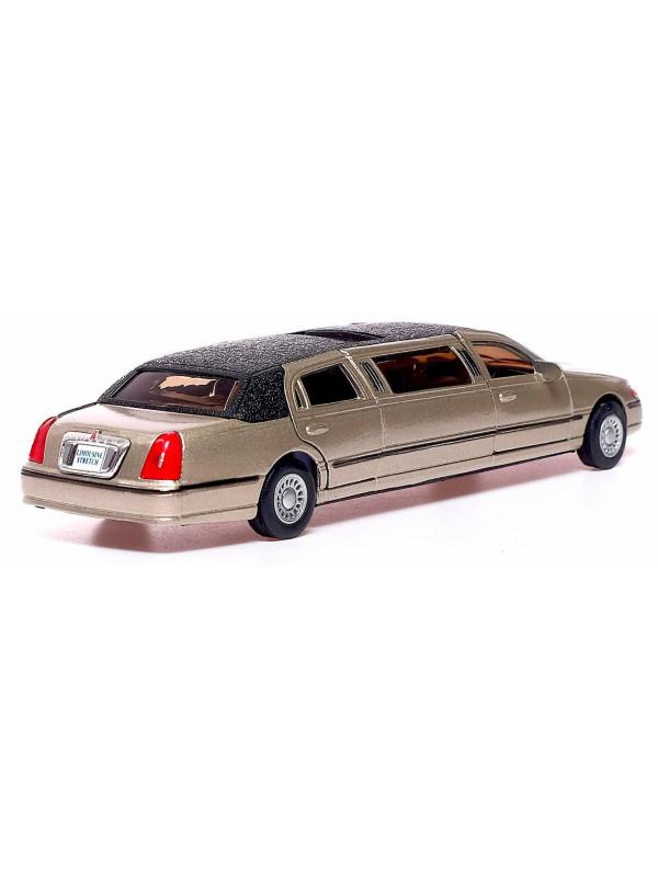 Металлическая машинка Kinsmart 1:38 «1999 Lincoln Town Car Stretch Limousine» KT7001DH / Микс
