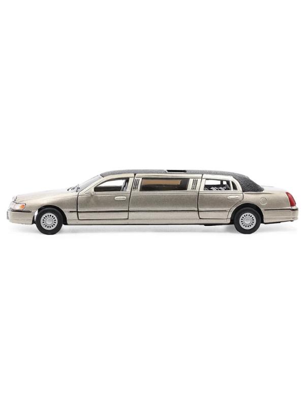 Металлическая машинка Kinsmart 1:38 «1999 Lincoln Town Car Stretch Limousine» KT7001DH / Микс