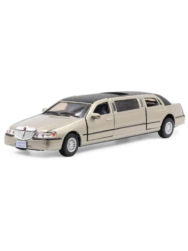 Металлическая машинка Kinsmart 1:38 «1999 Lincoln Town Car Stretch Limousine» KT7001DH / Микс