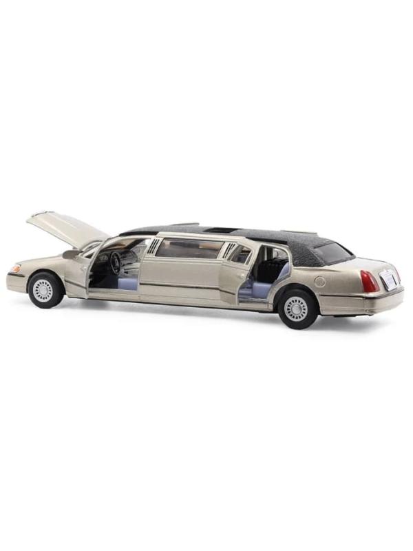 Металлическая машинка Kinsmart 1:38 «1999 Lincoln Town Car Stretch Limousine» KT7001DH / Микс