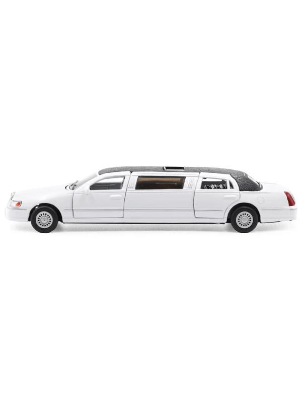 Металлическая машинка Kinsmart 1:38 «1999 Lincoln Town Car Stretch Limousine» KT7001DH / Микс