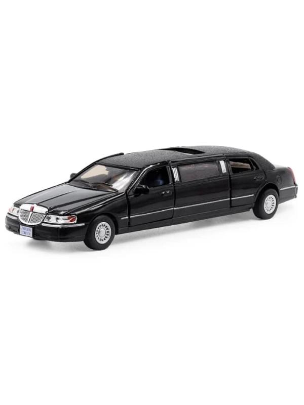 Металлическая машинка Kinsmart 1:38 «1999 Lincoln Town Car Stretch Limousine» KT7001DH / Микс