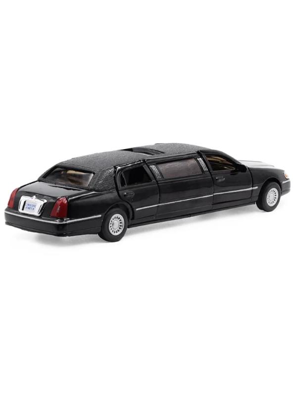 Металлическая машинка Kinsmart 1:38 «1999 Lincoln Town Car Stretch Limousine» KT7001DH / Микс