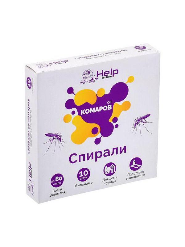 Средство от насекомых HELP Спирали от КОМАРОВ, 10 шт