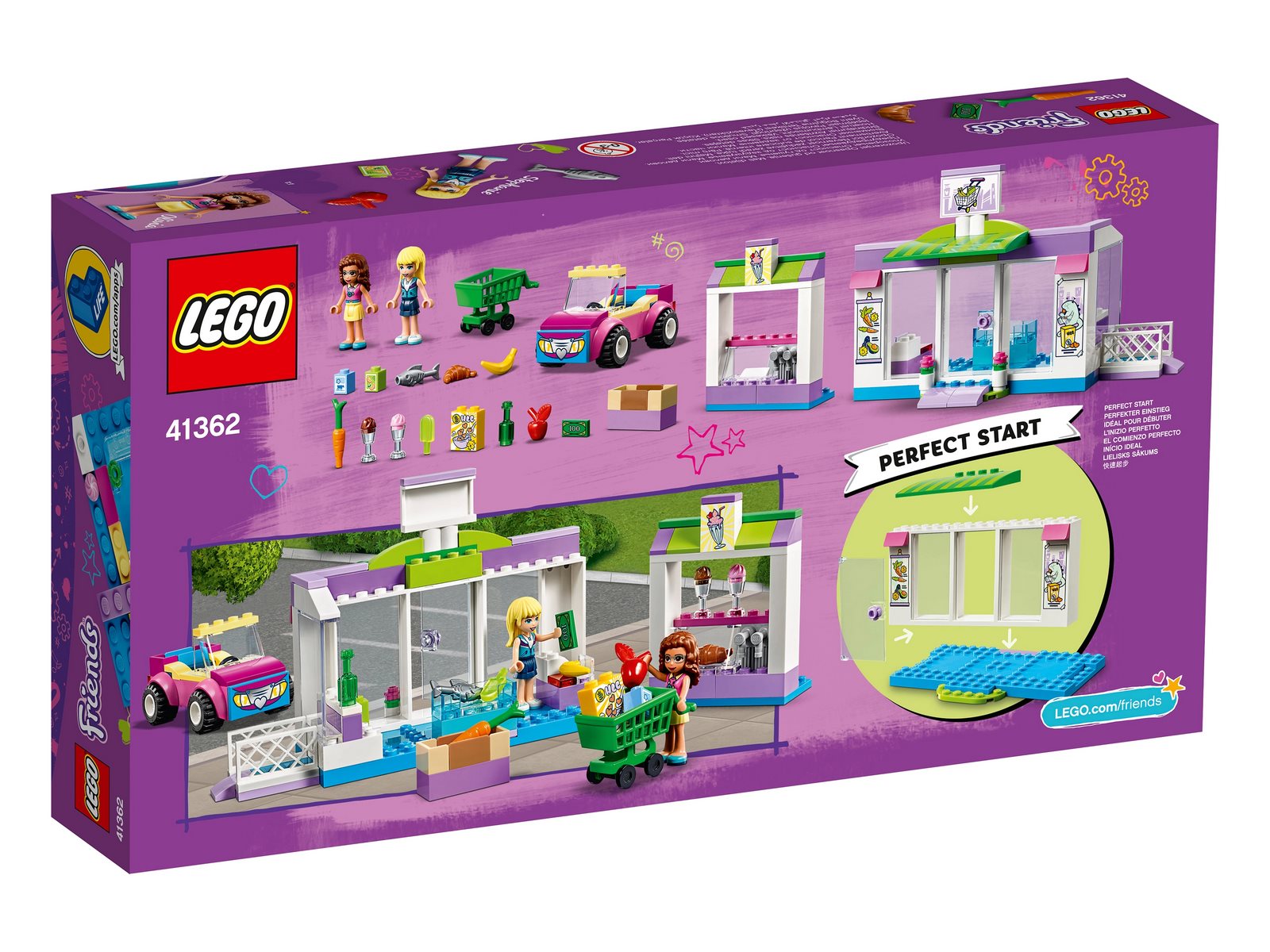Конструктор LEGO Friends «Супермаркет Хартлейк Сити» 41362 / 140 деталей