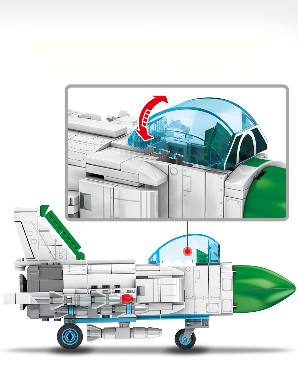 Конструктор Sembo Block «Истребитель J-8» 202070 / 311 деталей