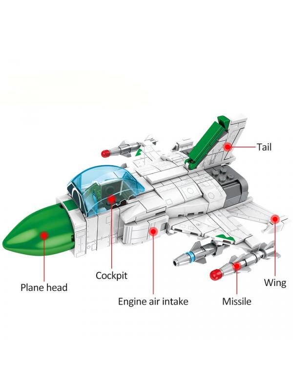 Конструктор Sembo Block «Истребитель J-8» 202070 / 311 деталей