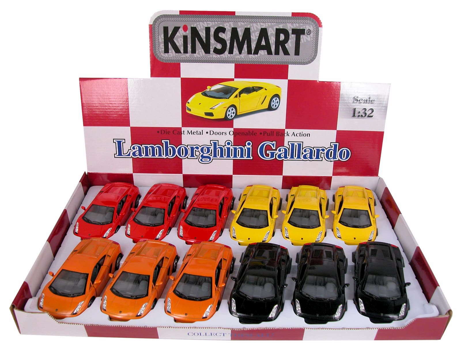 Металлическая машинка Kinsmart 1:32 «Lamborghini Gallardo» KT5098D, инерционная / Микс