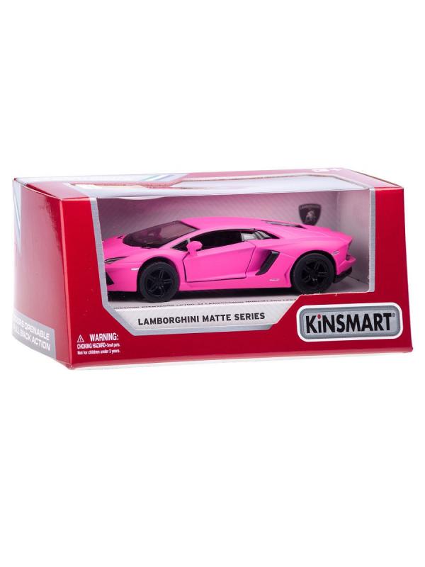 Металлическая машинка Kinsmart 1-32-36 «Matte Lamborghini»  KT5370D, инерционная в коробке / Микс