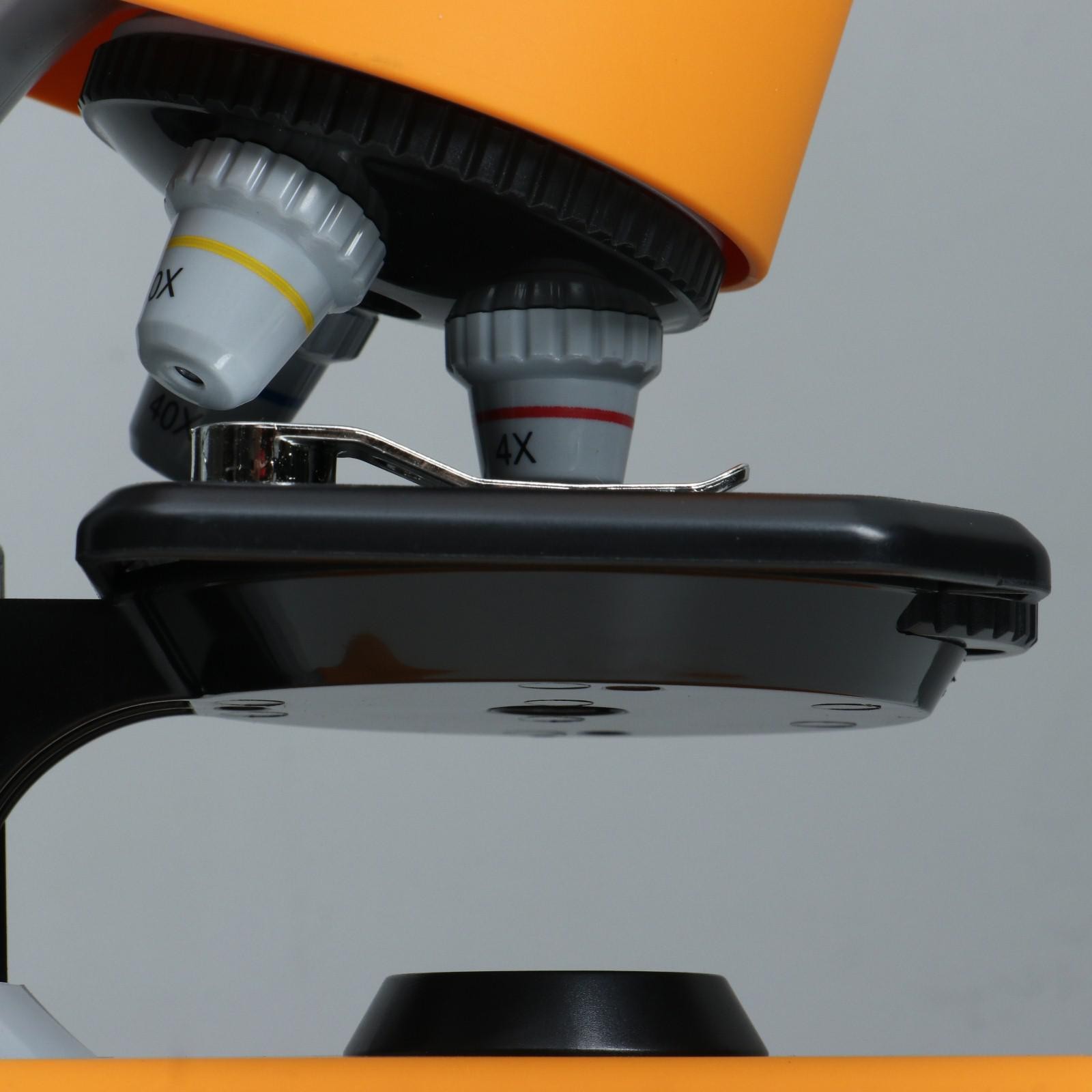 Набор для опытов с микроскопом «Юный биолог» кратность до х1200 / Желтый