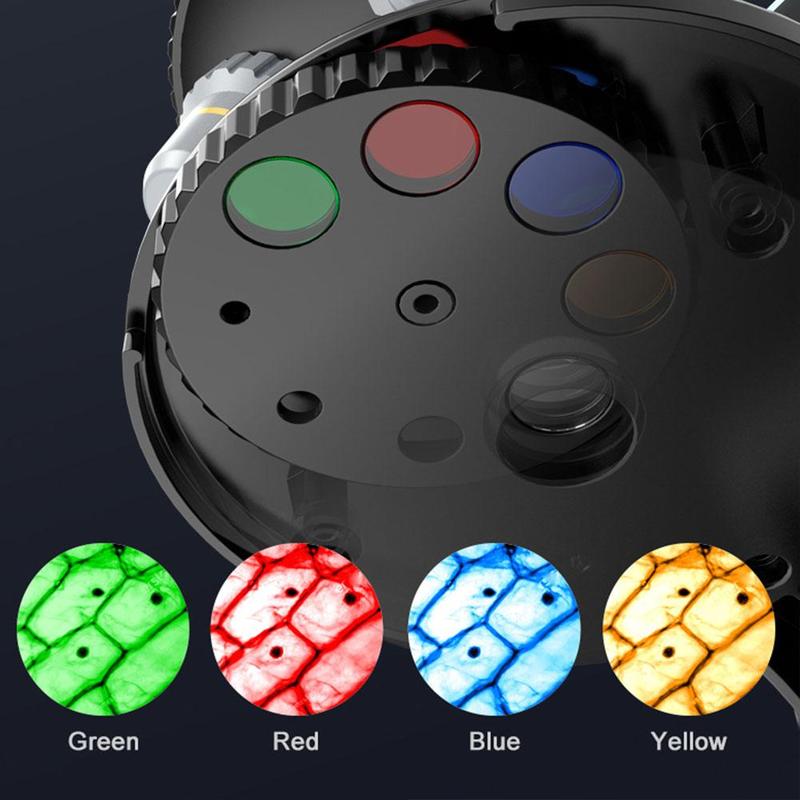 Набор для опытов с микроскопом «Юный биолог» кратность до х1200 / Желтый