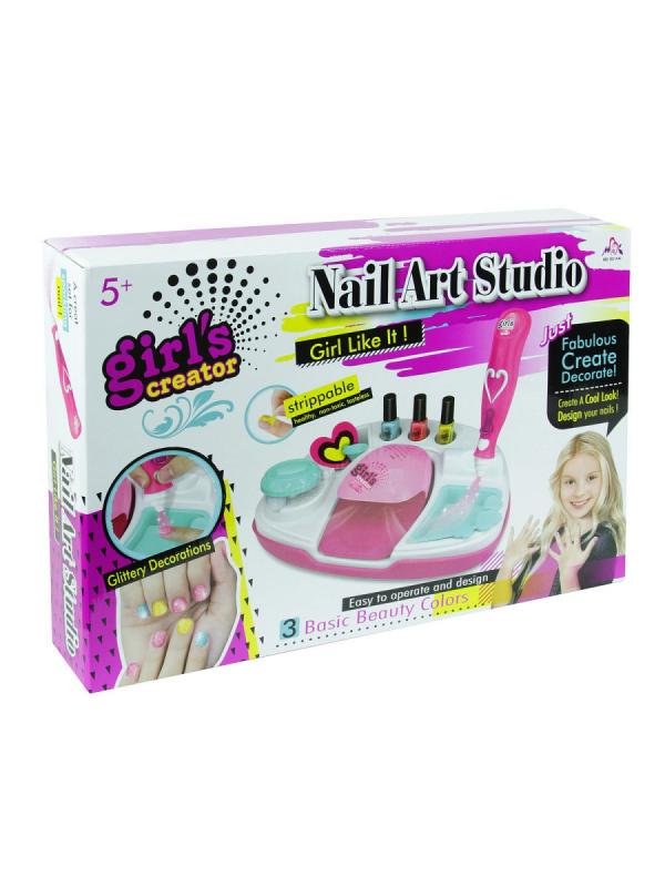 Детский маникюрный набор «Nail Art Studio» для девочек с сушилкой и распылителем / Girls Creator