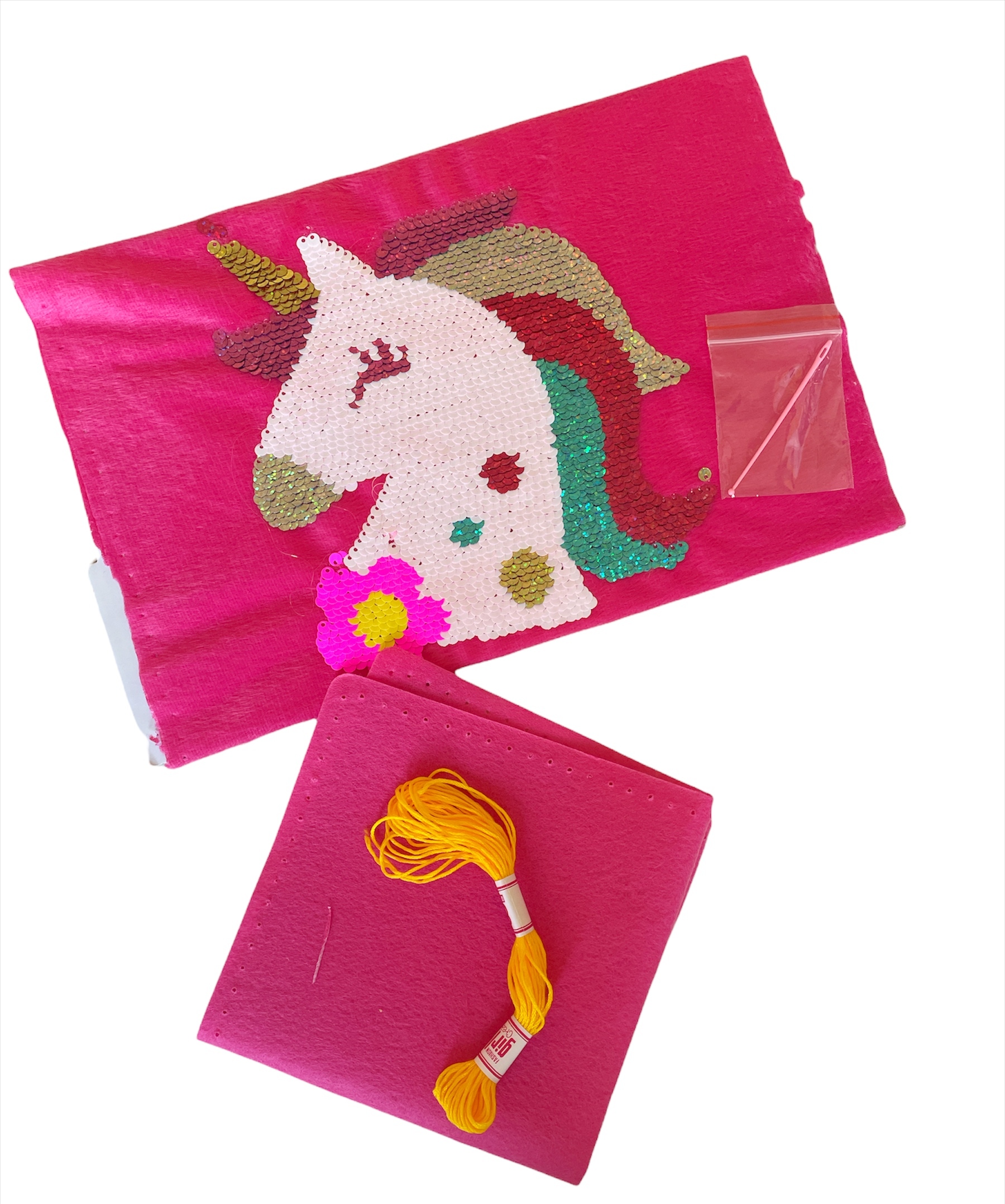 Детский набор для рукоделия Girls Creator для вышивания Подушки «Единорог» с пайетками
