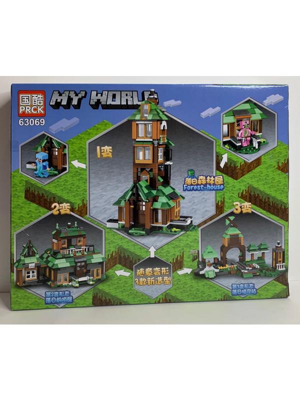 Конструктор PRCK «Дом в лесу» 63069 (Minecraft) 463 детали