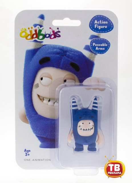 Фигурка Oddbods (Чуддики) в блистере, Пого, 5,5 см