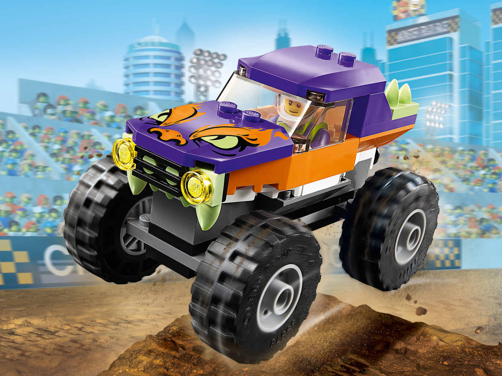 Конструктор LEGO CITY Great Vehicles «Монстр-трак» 60251 / 55 деталей
