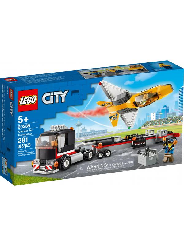 Конструктор LEGO CITY Great Vehicles «Транспортировка самолёта на авиашоу» 60289 / 281 деталь