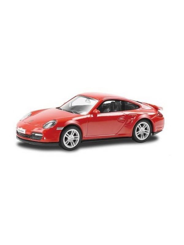 Машинка металлическая Uni-Fortune RMZ City 1:43 Porsche 911 Turbo, без механизмов (цвет красный)