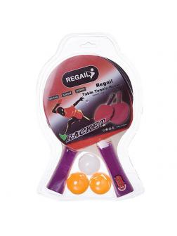 Теннис настольный Junfa Пинг-понг 2 ракетки, 3 шарика, 20х3х31 см
