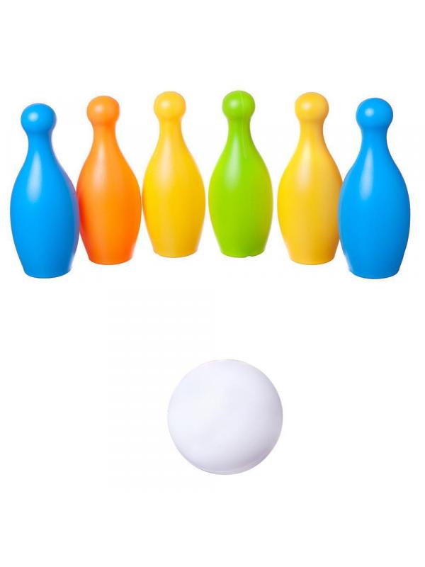 Игровой набор Junfa Боулинг с 6 кеглями и шаром в коробке