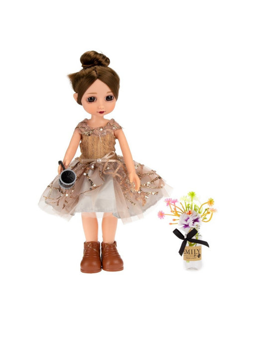 Кукла Emily Mulisha с бантиком и аксессуарами, 28см WJ-12697 / ABtoys