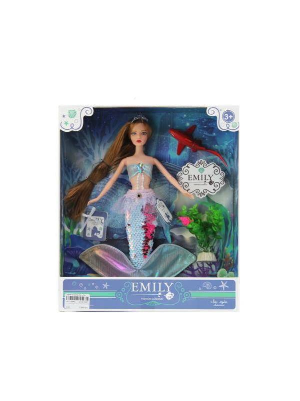 Кукла шарнирная Emily Русалочка с аксессуарами, высота 28 см WJ-12681 / ABtoys