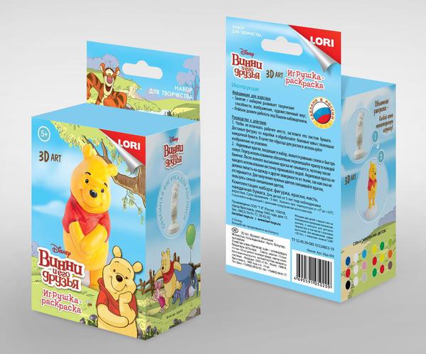 Набор для творчества LORI Игрушка-раскраска Disney &