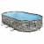 Овальный каркасный бассейн  BestWay «Power Steel» 610x366x122см, 56719  фильтр-насос, лестница, гидромассаж, подсветка