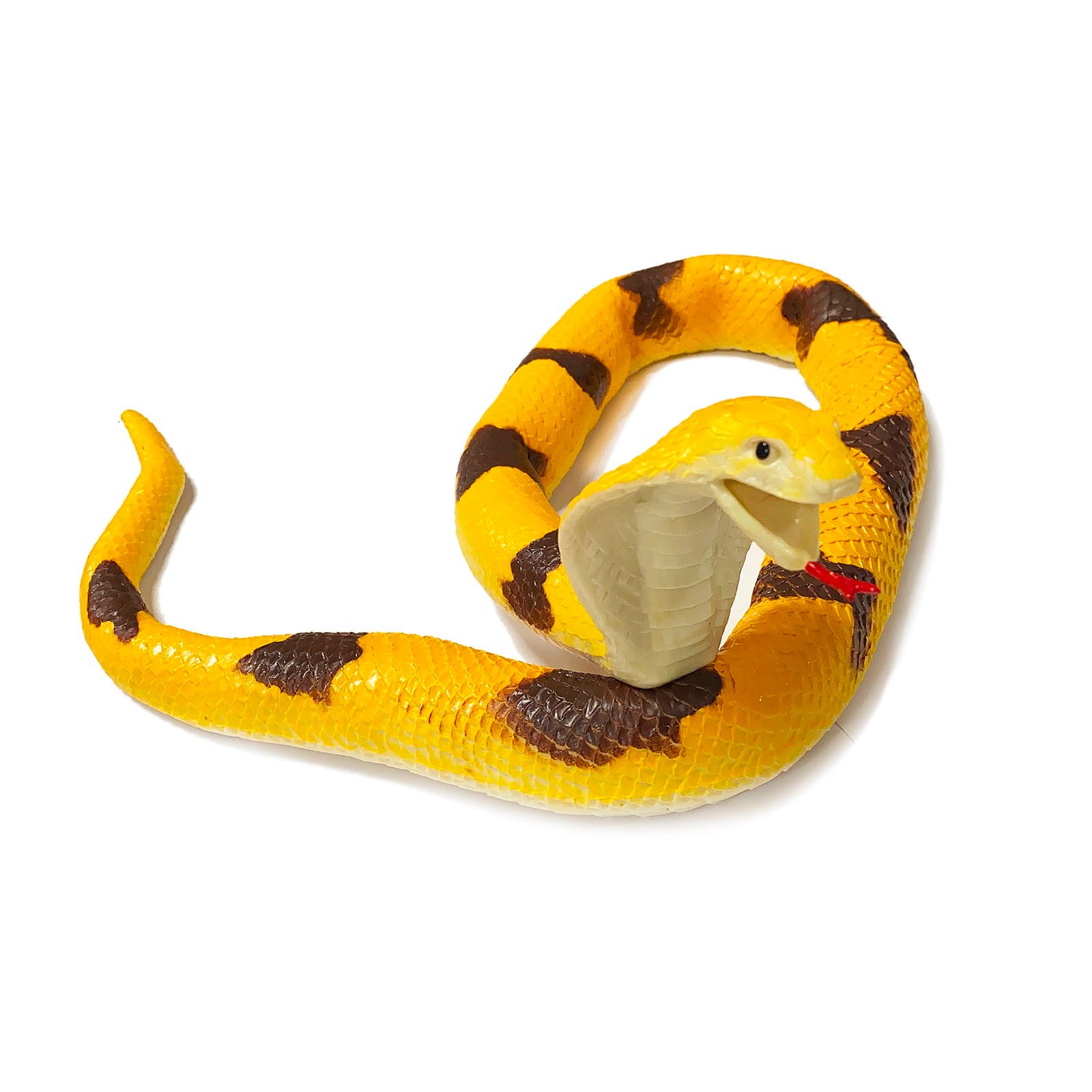 Игрушка-тянучка «Змея: Азиатская Королевская Кобра» 100 см., A034P / Желтая