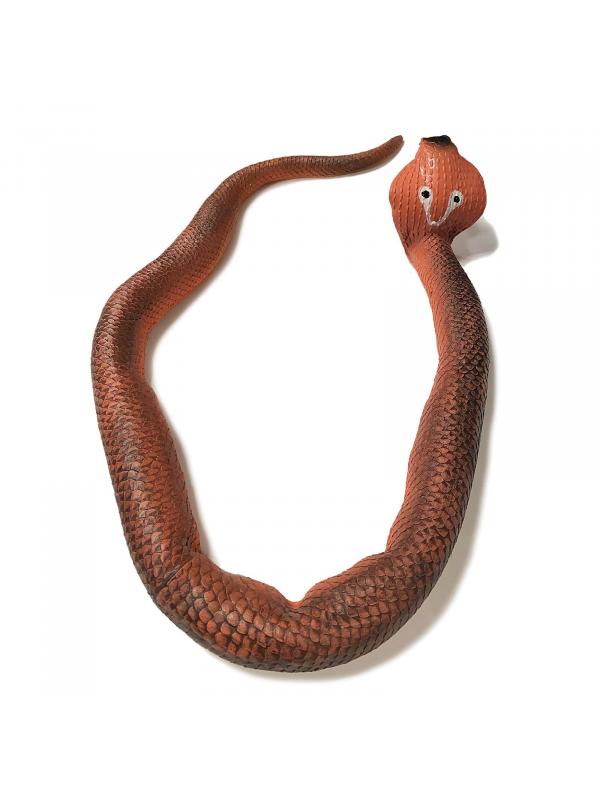 Игрушка-тянучка «Змея: Королевская кобра» 100 см., A034P / Коричневая